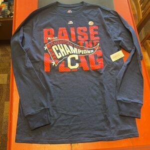 Majestic Cleveland Indians Guardians 2016 ALC Champions Long-Sleeve Teeshirt!NWT